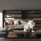 Canapé-lit futon pliant, gris clair, dossier touffeté de style rétro