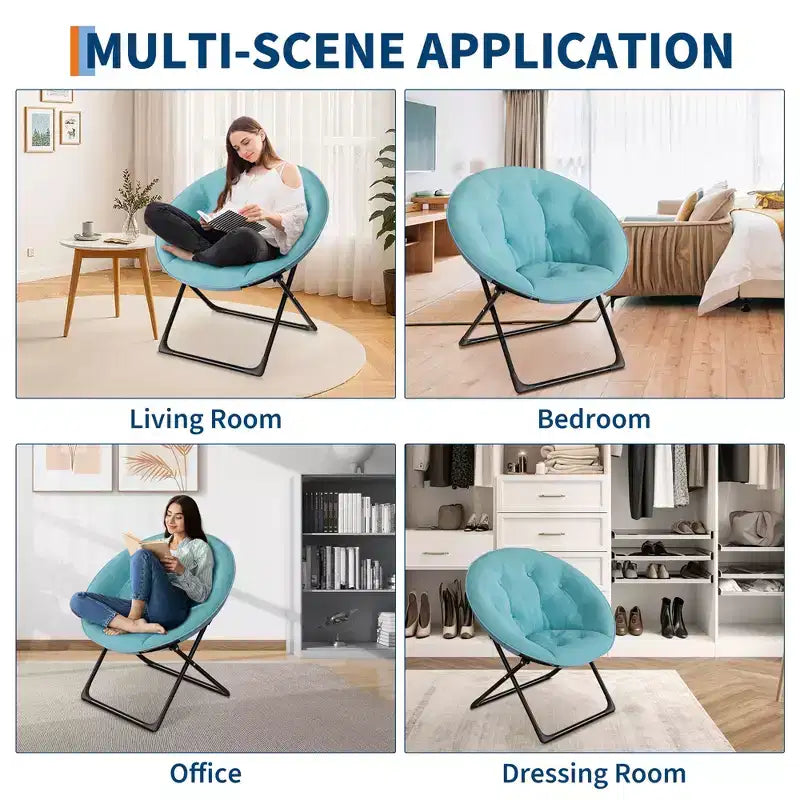 Chaise fleur d'intérieur, chaise décorative confortable avec cadre en fer et revêtement en coton