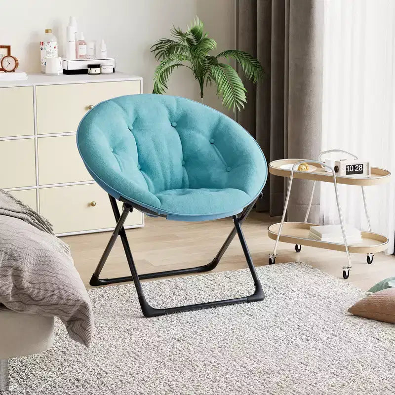 Chaise fleur d'intérieur, chaise décorative confortable avec cadre en fer et revêtement en coton