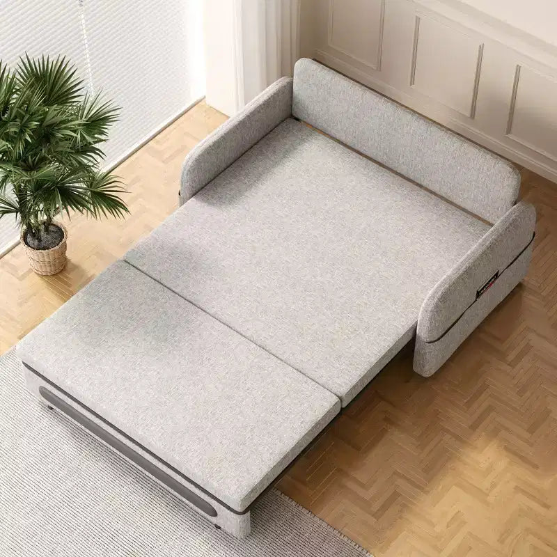Canapé-lit convertible de 94 cm à 225 cm avec rangement caché et roulettes verrouillables