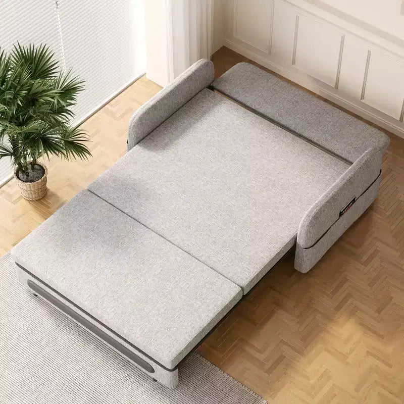 Canapé-lit convertible de 94 cm à 225 cm avec rangement caché et roulettes verrouillables