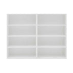 Étagère à livres minimaliste à 8 niveaux et double couche, organisateur de rangement pour salon et bureau