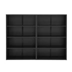 Étagère à livres minimaliste à 8 niveaux et double couche, organisateur de rangement pour salon et bureau
