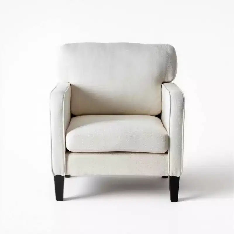 Fauteuil de lecture avec accoudoir et dossier, chaise longue confortable pour chambre à coucher, salle d'attente, salle de réception