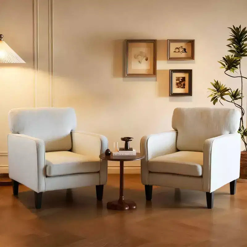 Fauteuil de lecture avec accoudoir et dossier, chaise longue confortable pour chambre à coucher, salle d'attente, salle de réception