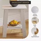 Table d'appoint, table d'appoint étroite avec étagère de rangement à 2 niveaux, petite table d'appoint pour chambre de ferme, studio, entrée