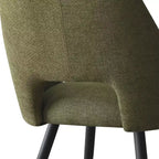 Chaises de salle à manger capitonnées avec accoudoirs, chaises d'appoint modernes avec pieds en métal, assise rembourrée confortable pour salle à manger, cuisine